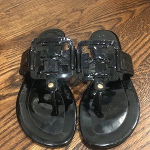 Tory Burch square logo Miller Sandals